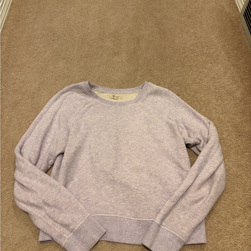 Madewell Purple Crewneck Sweater Soft Knit